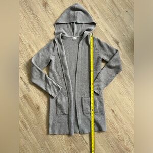 Kismet grey cardigan with hood